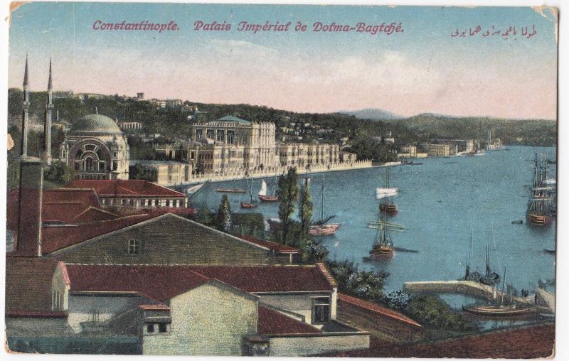 Turkey; Constantinople,Dolma Bagtche Imperial Palace PPC, Shows Shipping In Bay 