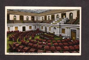 DC Senate Senators Chamber US Capitol Washington DC Political Postcard