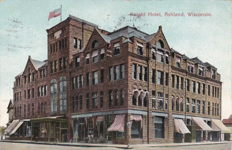 Wisconsin Ashland Knight Hotel 1907 sk4245