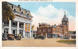 Newport New Hampshire Main Street Scene Antique Postcard K11167