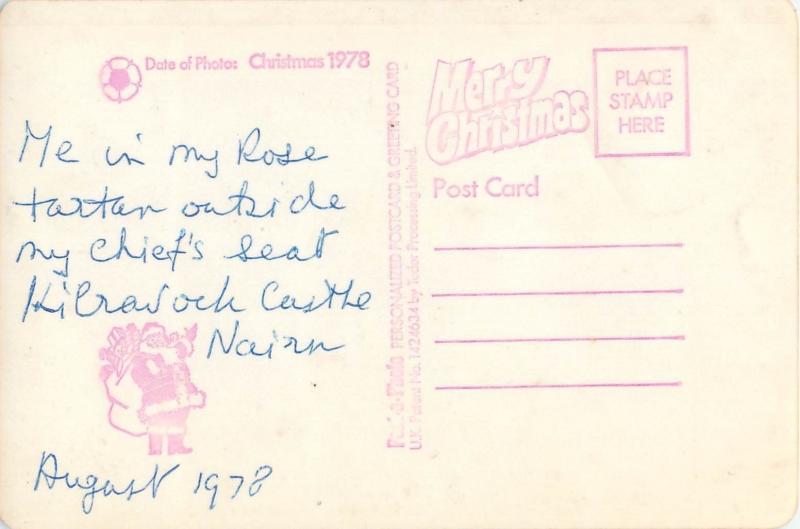 UK real photo postcard place to identify Christmas 1978