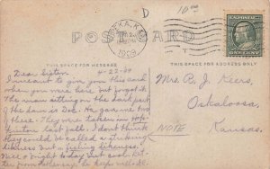 J74/ Topeka Kansas RPPC Postcard c1910 Bridge River Dam 217