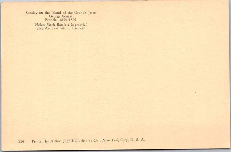 Postcard ARTWORK SCENE Chicago Illinois IL AL0727