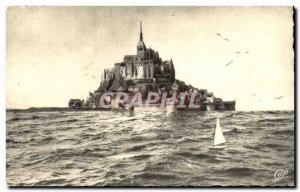Mont Saint Michel Old Postcard A high tide