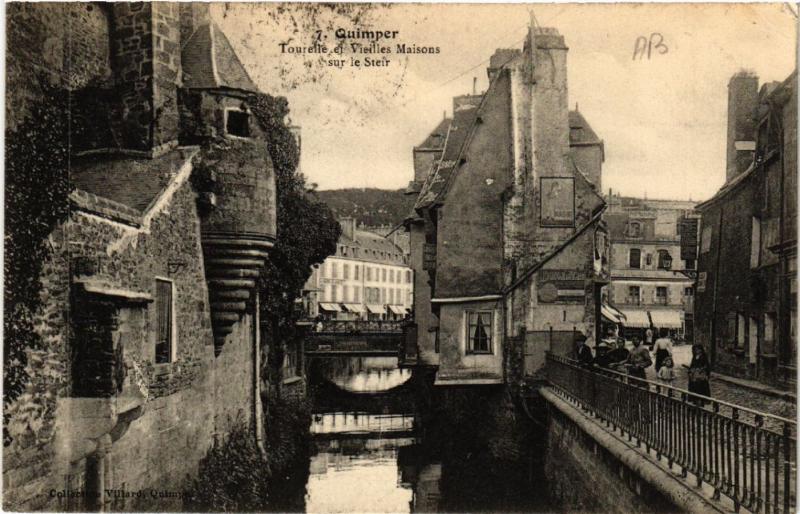 CPA QUIMPER - Tourelle et Vieilles Maisons sur le Steir (457413)