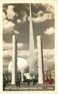 New York Worlds Fair 1939 Trylon Towers Underwood RPPC Photo Postcard 21-8834