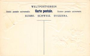 Switzerland, Classic Stamps in Actual Colors, Early Embossed Postcard, Unused