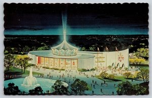 New York~Air View Pavilion of Vatican New York World Fair~1964 Vintage Postcard