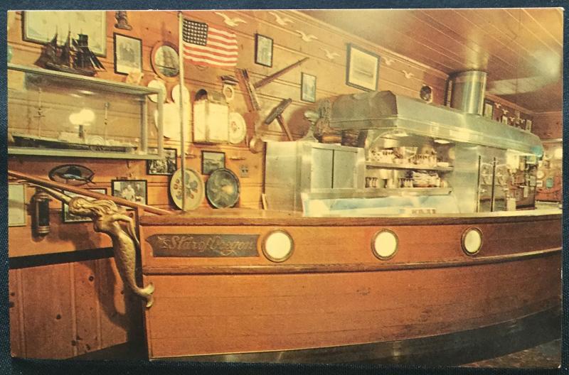 Postcard Unused Oyster Bar Wachsmuth Portland OR LB
