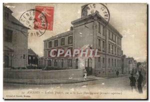 Ancenis - L Joubert School - Bahnhofstrasse - Old Postcard