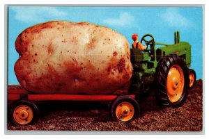 An Idaho Potato Exaggerated John Deere Vintage Standard View Card