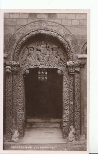 Cambridgeshire Postcard - Priors Doorway - Ely Cathedral - Real Photo Ref 16435A