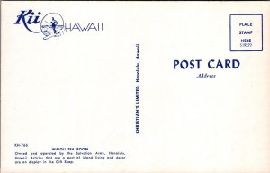 Postcard Waioli Tea Room Honolulu Hawaii HI