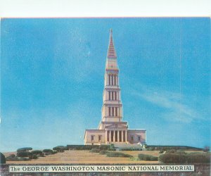 George Washington Masonic National Memorial Alexandria VA  Chrome Unused