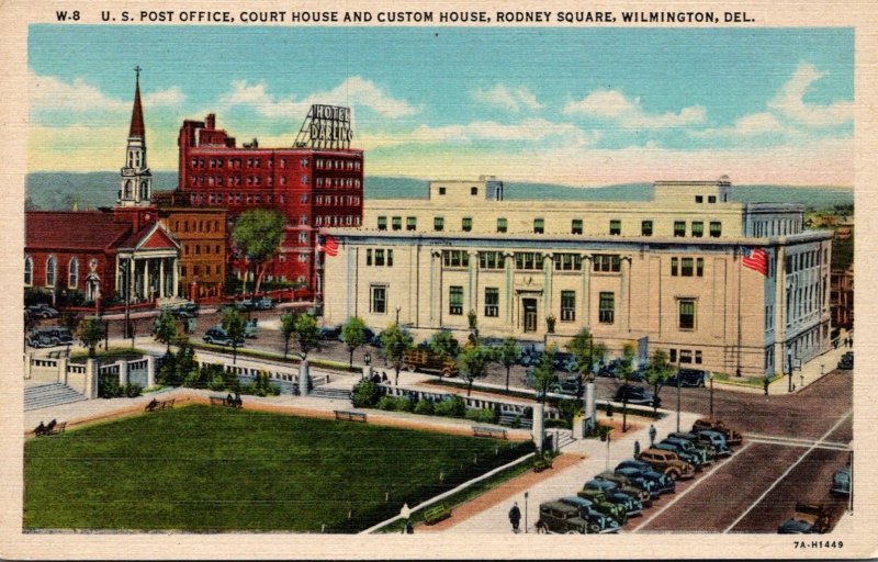 Delaware Wilmington Rodney Square Post Office Court House and Custom House Cu...