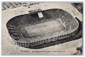 c1940's Notre Dame IN, The Stadium University Of Notre Dame Vintage Postcard 