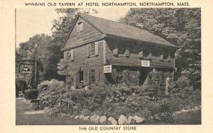 Massachusetts, Wiggins Old Tavern Hotel Northampton Country Store, Postcard