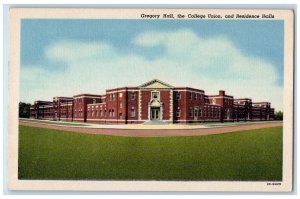 c1940's Gregory Hall The College Union and Residence Halls Fredonia NY Postcard