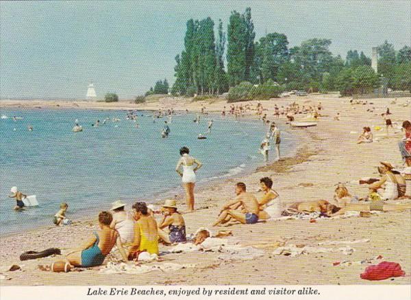 Canada Ontario Lake Erie Beach Scene