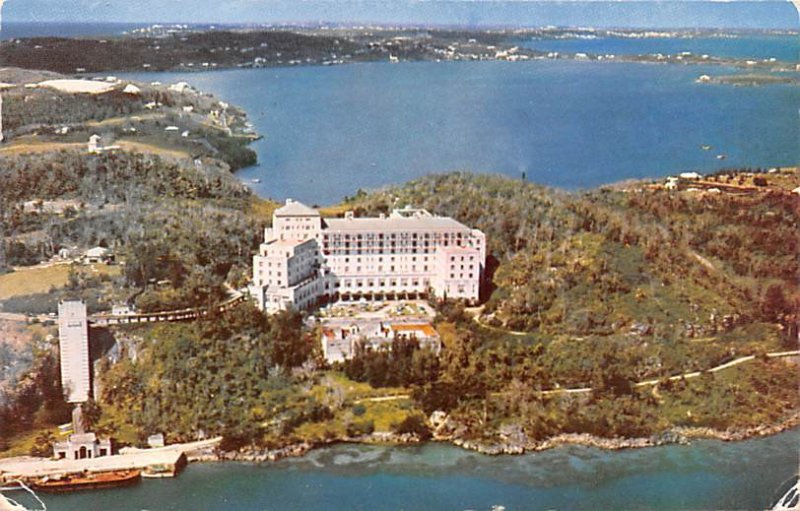 Aerial View of Castle Harbour Hotel, Harrington Sound Bermuda, Somers Isles 1...