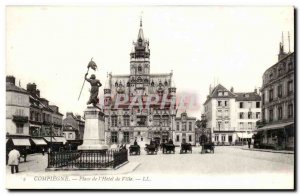 Compiegne Old Postcard Place of & # City 39hotel