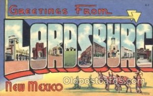 Lordsburg, New Mexico, USA Large Letter Town Unused 