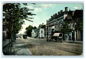 c1910's Street View Of Groningen Heereweg Netherlands Antique Postcard 