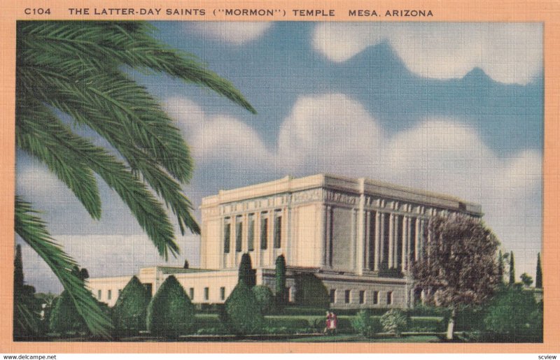 MESA, Arizona, PU-1954; The Latter-Day Saints (Mormon) Temple