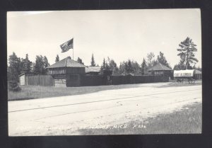 RPPC ST. IGNACE MICHIGAN FORT ALGONQUIN VINTAGE REAL PHOTO POSTCARD