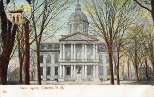 LP89 Concord New Hampshire Postcard State Capitol