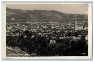 1928 Linz Donau (Danube River) Austria Vintage Posted RPPC Photo Postcard