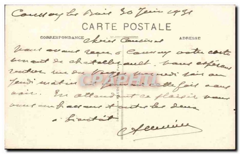 Old Postcard La Roche Posay The Central Hotel