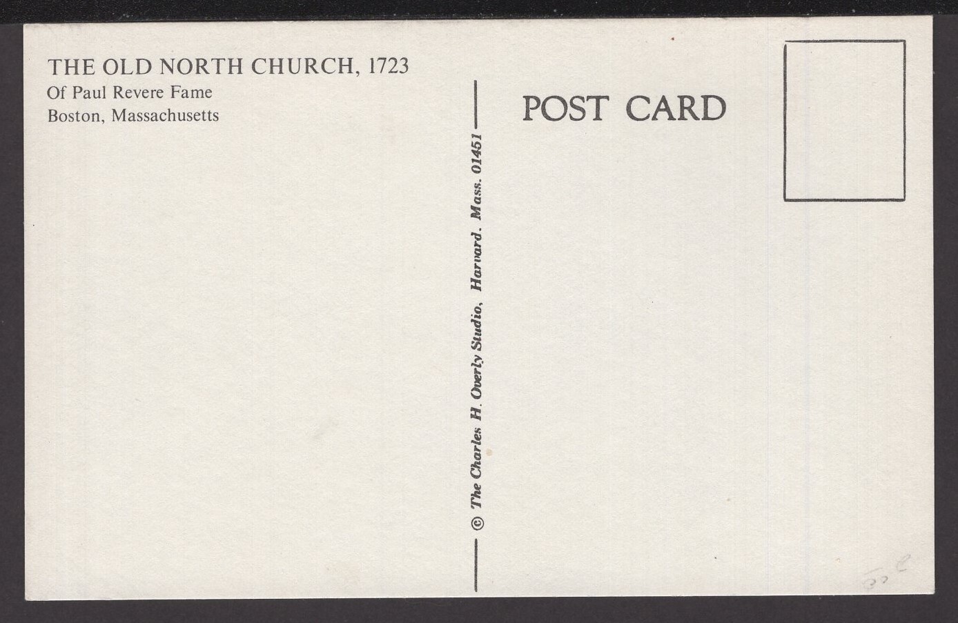 Massachusetts BOSTON The Old North Church 1723 of Paul Revere Fame Art