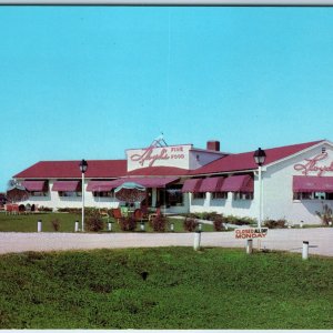 c1950s Marshalltown IA Lloyd's Restaurant Midcentury Modern Sign Vintage PC A223