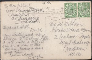 Genealogy Postcard- Gilham - Herbal Food Stores, 2 Leeland Rd, West Ealing RF295