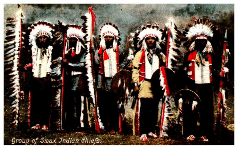 American Indian Group of Sioux Indian Chiefs ,  Reproduction