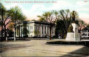 Massachusetts Lynn Public Library and Soldiers Monument