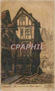 Old Postcard Rouen House of Imagier
