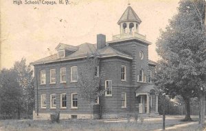 High School Cayuga New York 1912 postcard