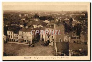 Roanne Old Postcard General view Old castle dungeon Square