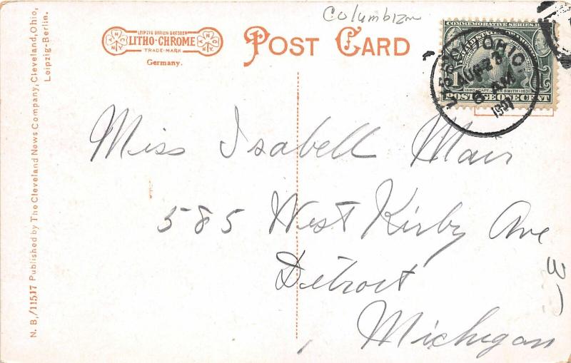 F20/ Lisbon Ohio Postcard Columbiana 1907 Copper Mill Factory 12