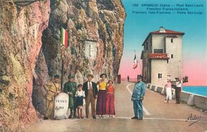 Lot of 15 postcards Italian-French border officer & scenic Grimaldi-Ventimiglia 