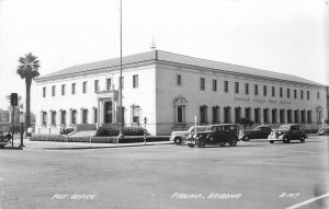 RPPC Postcard Arizona Phoenix Post Office automobiles Cook 23-3925