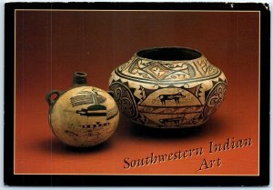 Postcard - Polaces Canteen and Zuni Olla, Southwestern Indian Art - Southwest