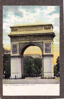 NYC NEW YORK CITY WASHINGTON ARCH c1906 UDB Postcard