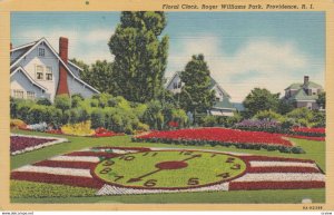 PROVIDENCE , Rhode Island , 1930-40s ; Floral Clock