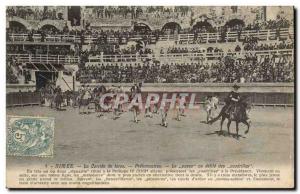 Old Postcard Bullfight Bullfight Nimes Preliminaires The paseo, or Scroll of ...