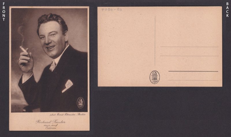 Vintage postcard Germany Opera Richard Tauber