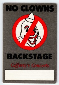 Van Halen No Clowns Balance Grey Backstage Pass Original 1995 Hard Rock Music