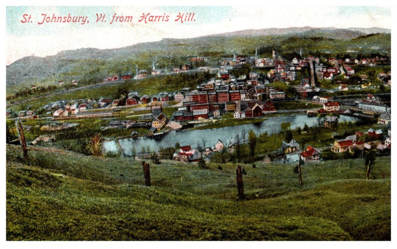 Vermont  St Johnsbury Aerial View from Harris Hill